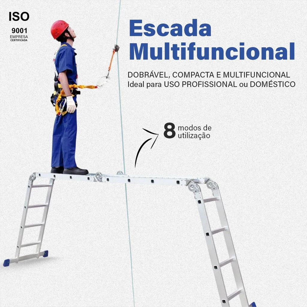 Escalera Multifuncional 16 pasos